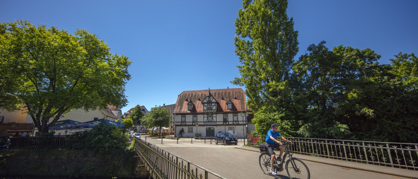 In schöner Umgebung gelegen direkt zwischen Steinach und Neckar - das Stadtmuseum in Nürtingen, © SMG, A. Mende In schöner Umgebung gelegen direkt zwischen Steinach und Neckar - das Stadtmuseum in Nürtingen, © SMG, A. Mende