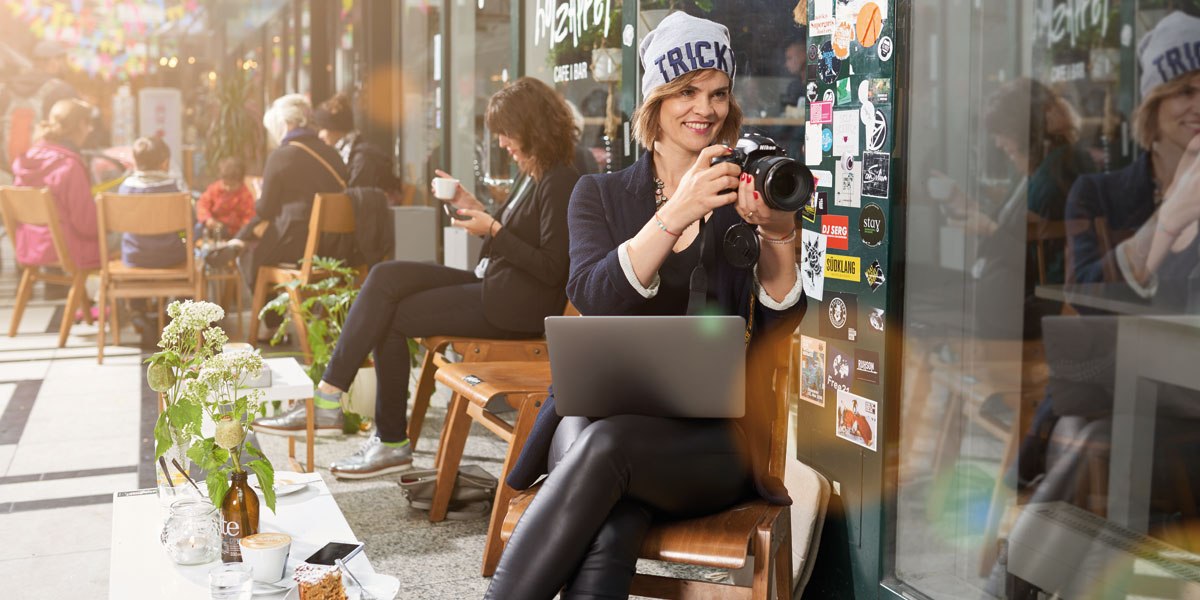 Food blogger trickytine at work, © Stuttgart-Marketing GmbH/Jean-Claude Winckler