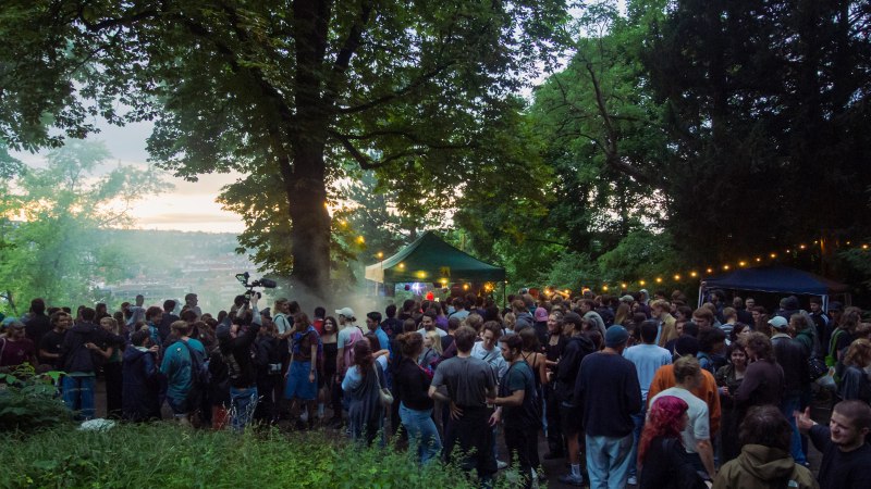 Draufsicht Festival Ausblick Karlsh&ouml;he, &copy; Team Tomorrow &ndash; Ruben Arvid