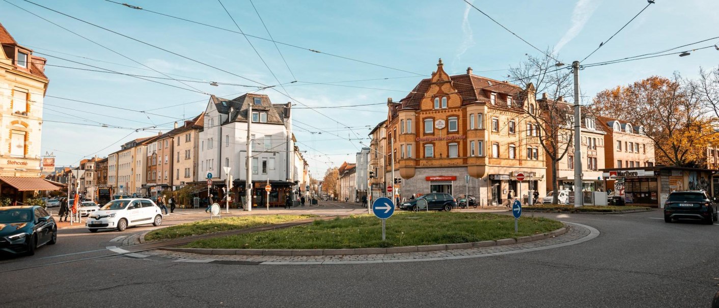 Ostendplatz mit Kreisverkehr, © SMG, Sarah Schmid Ostendplatz mit Kreisverkehr, © SMG, Sarah Schmid