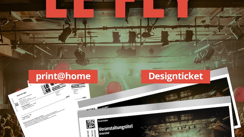 Werbung für Konzerttickets mit Optionen für print@home und Designticket. Hintergrund zeigt eine Bühne mit Beleuchtung und Publikum., © clubCANN - Stuttgarter Jugendhaus gGmbH Werbung für Konzerttickets mit Optionen für print@home und Designticket. Hintergrund zeigt eine Bühne mit Beleuchtung und Publikum., © clubCANN - Stuttgarter Jugendhaus gGmbH