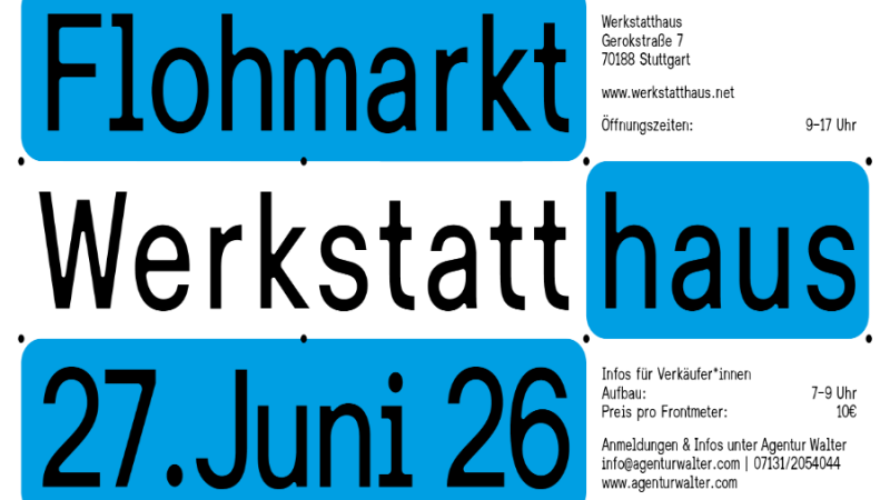 Flohmarkt Werkstatthaus, &copy; Flohmarkt Werkstatthaus
