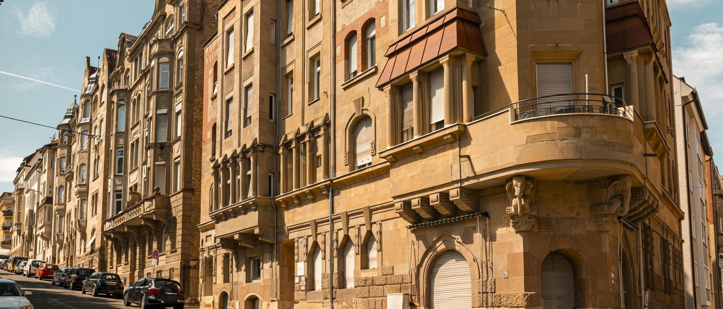 Fassaden in der Bismarckstraße, © Stuttgart-Marketing GmbH, Sarah Schmid