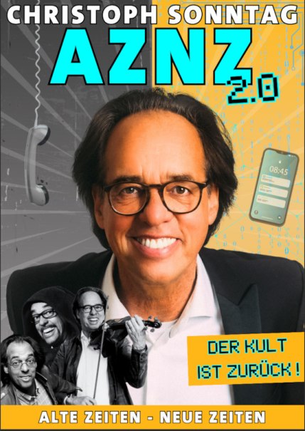 One person wears VR goggles with the inscription 'The cult is back' and holds a smartphone. Surrounding them are black and white pictures of the same person., &copy; Theaterhaus Stuttgart e.V.