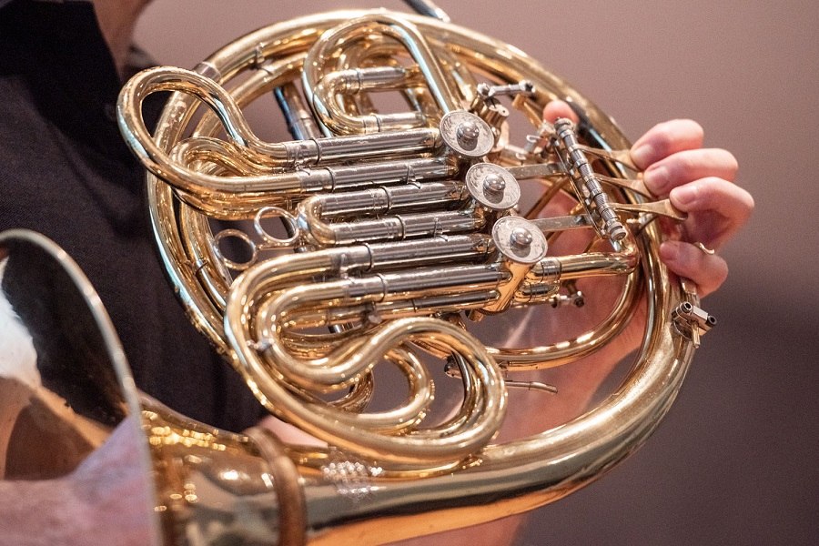 Die Bl&auml;serbande ist das Bl&auml;serensemble der Musikschule mit den j&uuml;ngsten Mitgliedern., &copy; Jens Volle
