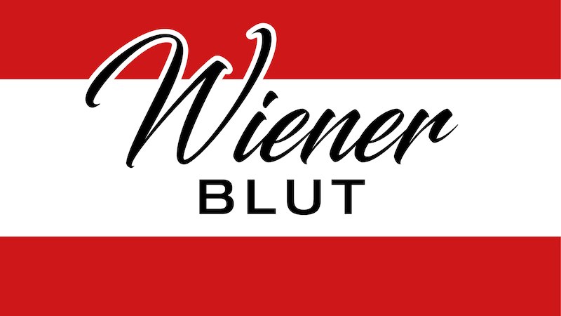 Logo mit dem Schriftzug 'Wiener Blut' auf einem rot-weiß-roten Hintergrund, ähnlich der österreichischen Flagge., © Rosenau Kultur e.V. Logo mit dem Schriftzug 'Wiener Blut' auf einem rot-weiß-roten Hintergrund, ähnlich der österreichischen Flagge., © Rosenau Kultur e.V.