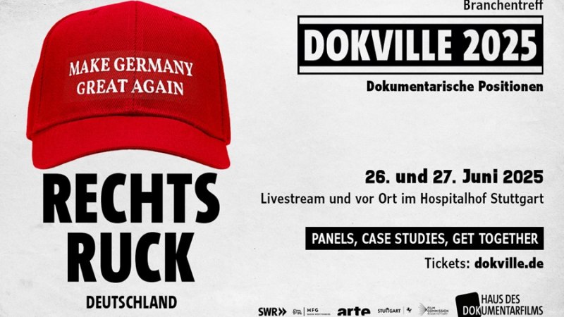 DOKVILLE Keyvisual 2025, © Haus des Dokumentarfilms