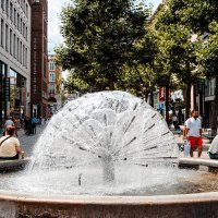 Königstraße: Pusteblumenbrunnen, © Stuttgart-Marketing GmbH, Sarah Schmid