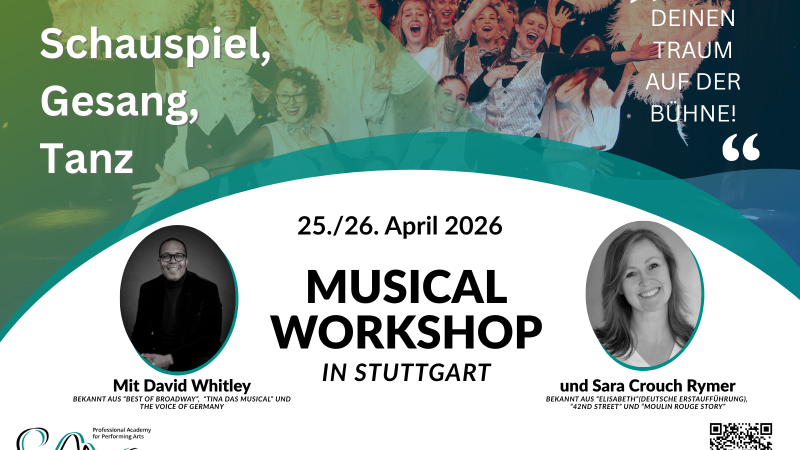 Musical Workshop mit David Whitley und Sara Crouch Rymer, © Junge Akademie Stuttgart GmbH Musical Workshop mit David Whitley und Sara Crouch Rymer, © Junge Akademie Stuttgart GmbH