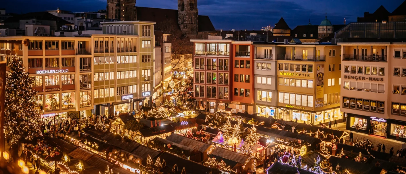 Stuttgart Christmas Market Marketplace View, © in.Stuttgart, Thomas Niedermüller Stuttgart Christmas Market Marketplace View, © in.Stuttgart, Thomas Niedermüller