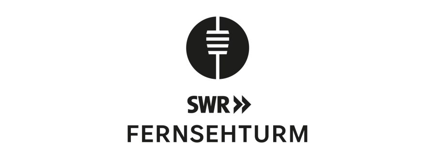 Logo des SWR Fernsehturms Stuttgart mit stilisiertem Turm und dem Schriftzug 'SWR Fernsehturm Stuttgart' darunter., © SWR Media Services GmbH