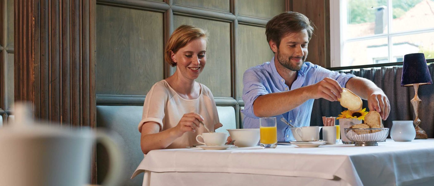 Sei Gast in Deiner Region, Frühstück im Hotel, © TMBW, Christoph Düpper Sei Gast in Deiner Region, Frühstück im Hotel, © TMBW, Christoph Düpper