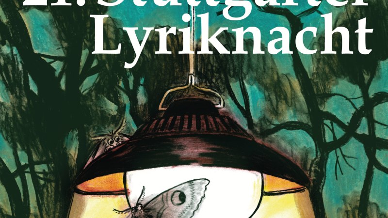 Plakat Stuttgarter Lyriknacht, © Literaturhaus