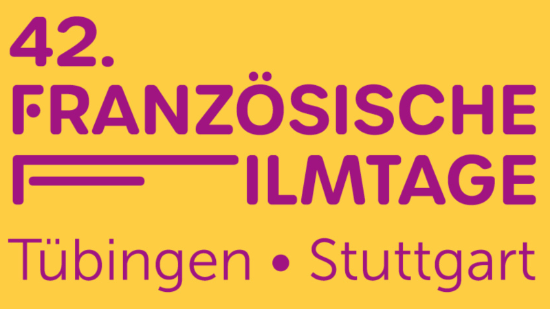 Logo der 42. Französischen Filmtage in Tübingen und Stuttgart, violetter Text auf gelbem Hintergrund., © FFT2025_Logo Logo der 42. Französischen Filmtage in Tübingen und Stuttgart, violetter Text auf gelbem Hintergrund., © FFT2025_Logo