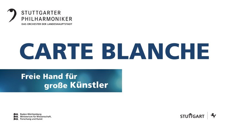 Concerts Carte Blanche, © Stuttgarter Philharmoniker Concerts Carte Blanche, © Stuttgarter Philharmoniker