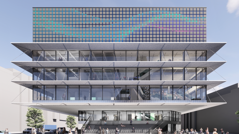 Entwurf des SMIC (Stuttgart Moving Image Center)., &copy; Delugan Meissl Associated Architects