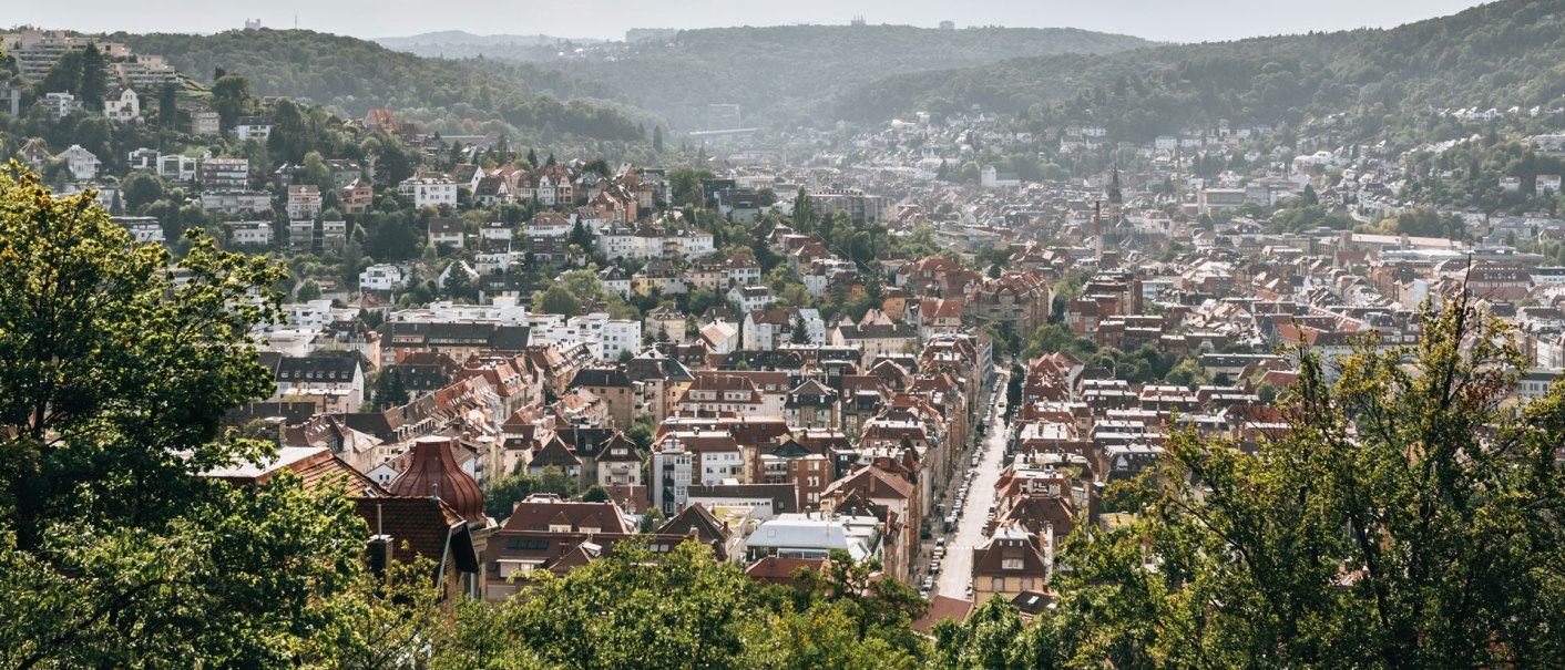 View from the viewing platform at the teahouse in Weissenburg Park, © Sommertage.com/Romeo Felsenreich