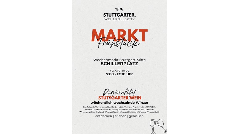 Marktfrühstück auf dem Stuttgarter Wochenmarkt, © STUTTGARTER.WEIN.KOLLEKTIV Marktfrühstück auf dem Stuttgarter Wochenmarkt, © STUTTGARTER.WEIN.KOLLEKTIV