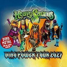Meet & Greet Upgrade - Heavysaurus - Mission Dino Power Tour 2027, © links im Bild Meet & Greet Upgrade - Heavysaurus - Mission Dino Power Tour 2027, © links im Bild
