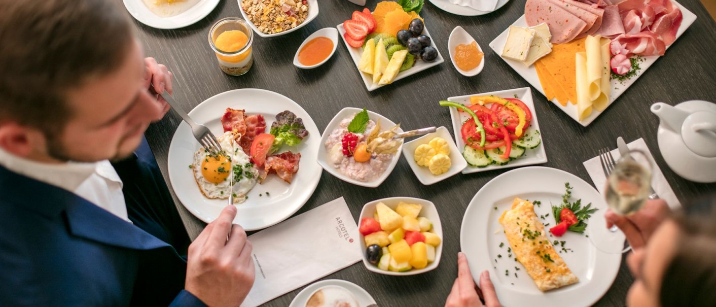 Frühstücksbuffet, © ARCOTEL Hotels Frühstücksbuffet, © ARCOTEL Hotels