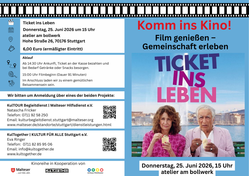 Flyer "Komm ins Kino!", © KulTogether Flyer "Komm ins Kino!", © KulTogether