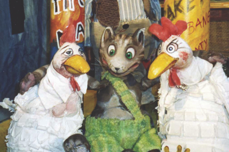 Die Hühner müssen beschützt werden, © marotte-Theater