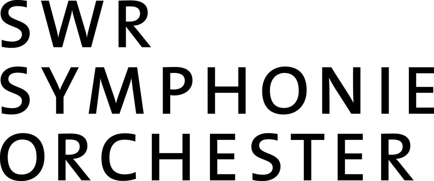 Black logo of the SWR Symphony Orchestra on a white background. The text is arranged in three lines., &copy; SWR