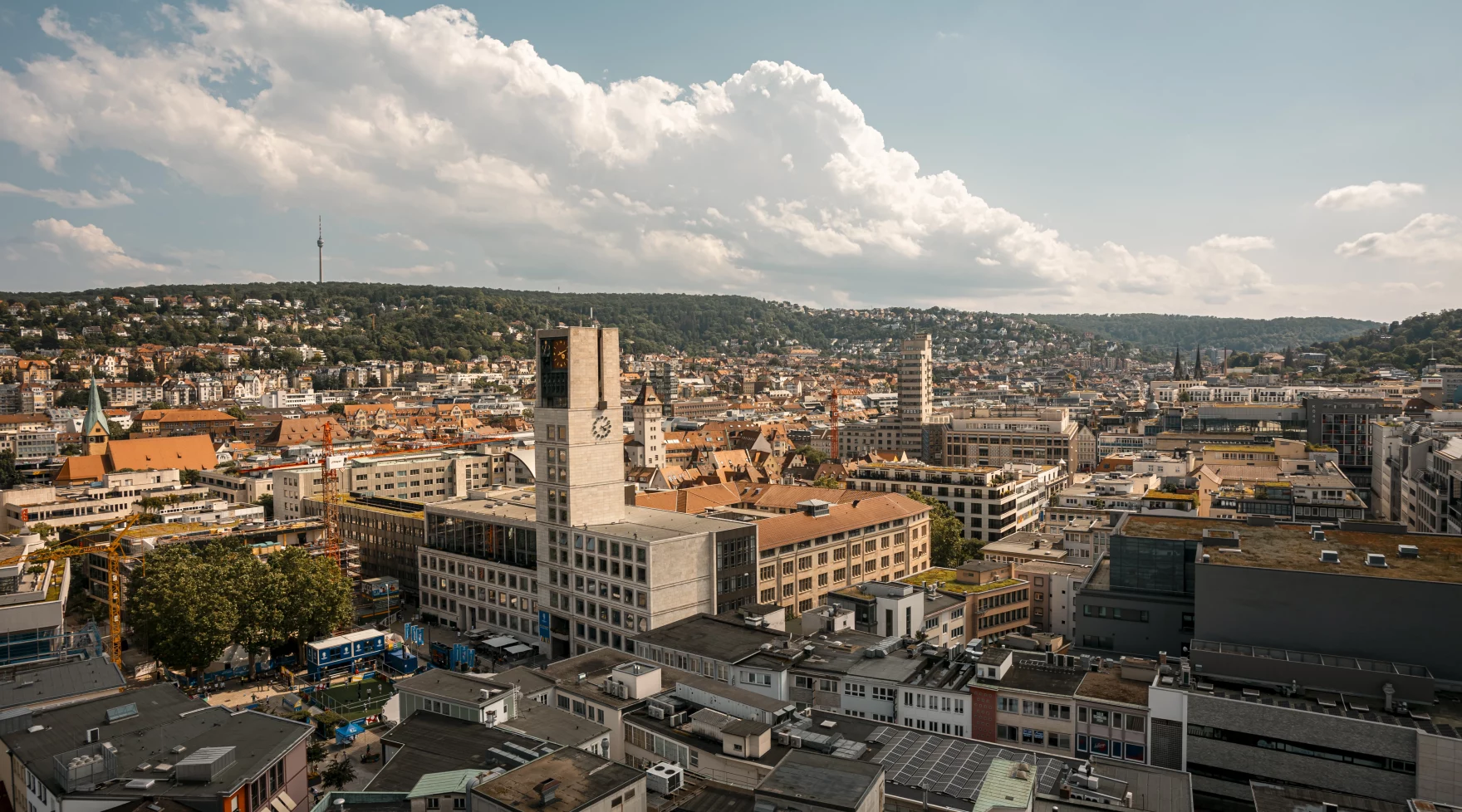 Stuttgart City Centre Birdview, 2024, &copy; SMG, Sarah Schmid