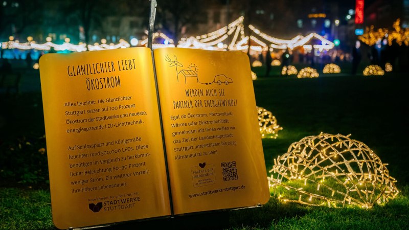 Glanzlichter Buch Ökostrom, © Stuttgart-Marketing GmbH