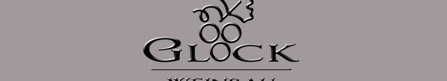 Logo of Weinbau Glock with stylized grapes and a leaf on a gray background., &copy; Weinbau Glock und Sohn GbR