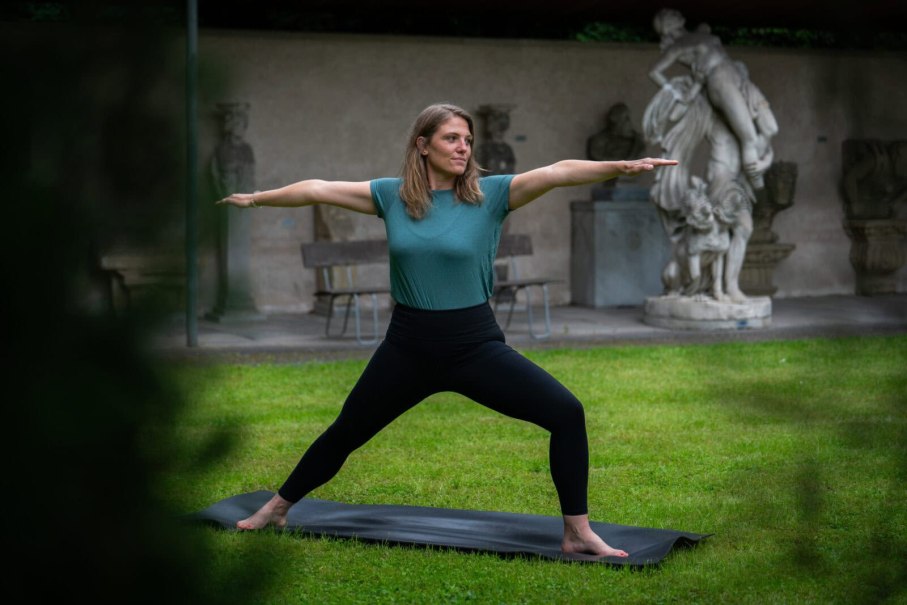 Yoga im Lapidarium, © Michael Henzler