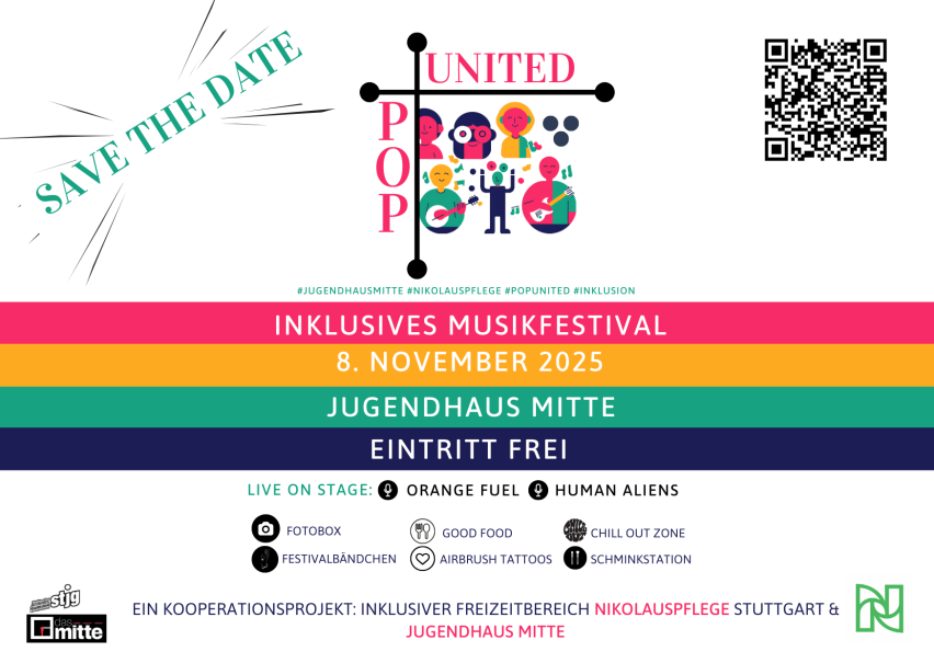 POP UNITED - Inklusives Musikfestival, © Nikolauspflege Stuttgart