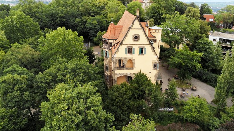 Das Werkstatthaus von oben (Vogelperspektive), © Werkstatthaus