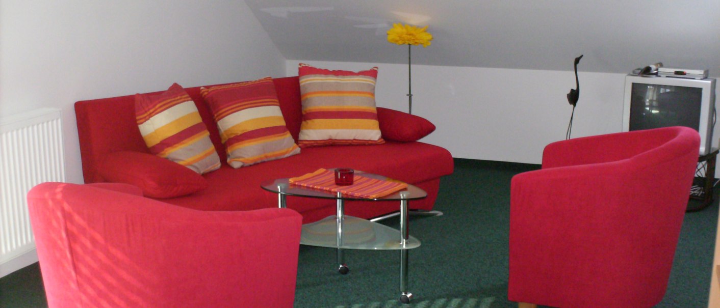 Ferienwohnung Wohnzimmer, © Weinhof am Württemberg