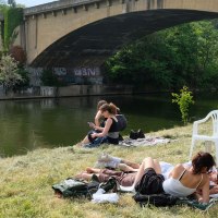 Neckarinsel sunbathing area, &copy; Neckarinsel e. V.