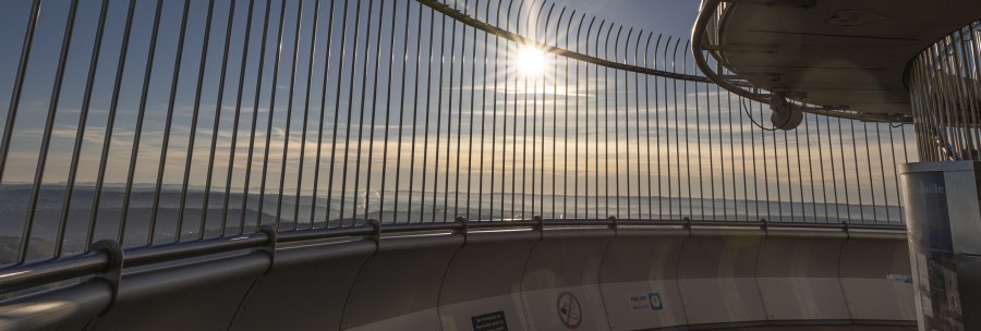 Viewing platform of the Stuttgart television tower., © Stuttgart Marketing GmbH, Sarah Schmid