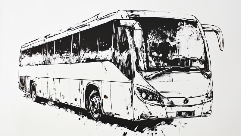 Reisebus, &copy; Stuttgart Marketing GmbH, mit KI erzeugtes Bild