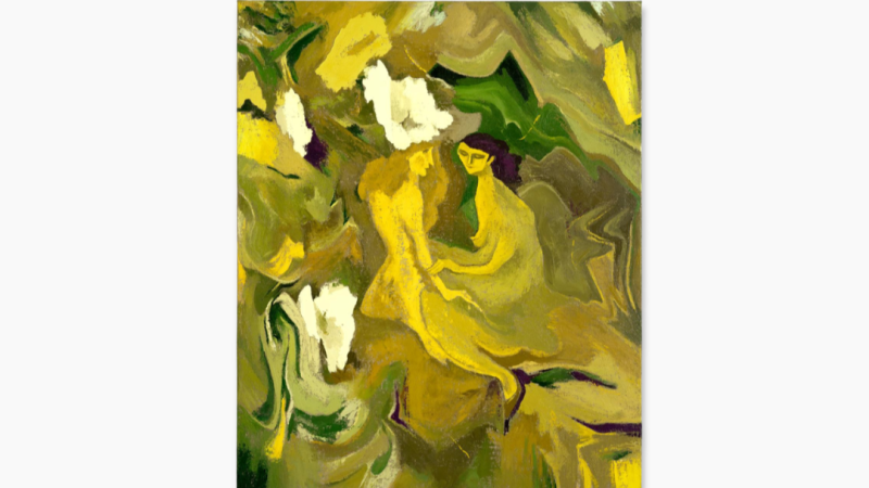 Maria Kozak - A Secret Garden, 2026, oil on jute, 126,5 x 106 cm, &copy; EXOgallery, Maria Kozak