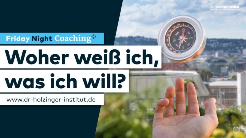 Woher weiß ich, was ich will – Friday Night Coaching, © Dr. Holzinger Institut