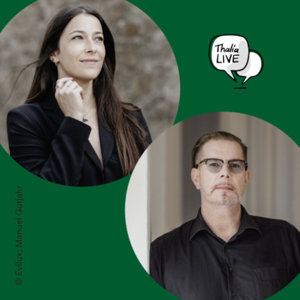 Portr&auml;ts von zwei Autoren neben den Buchcovern "Rippers Daughters" und "Blade of Night" auf schwarzem Hintergrund., &copy; Thalia Deutschland GmbH & Co. KG