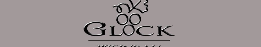 The Glock Winery logo features stylized grapes and a vine leaf above the words “Glock Weinbau” on a gray background., © Weinbau Glock und Sohn GbR The Glock Winery logo features stylized grapes and a vine leaf above the words “Glock Weinbau” on a gray background., © Weinbau Glock und Sohn GbR