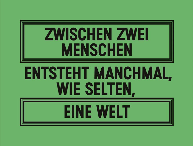 Zwischen zwei Menschen entsteht manchmal, wie selten, eine Welt, &copy; W&uuml;rttembergische Staatstheater Stuttgart