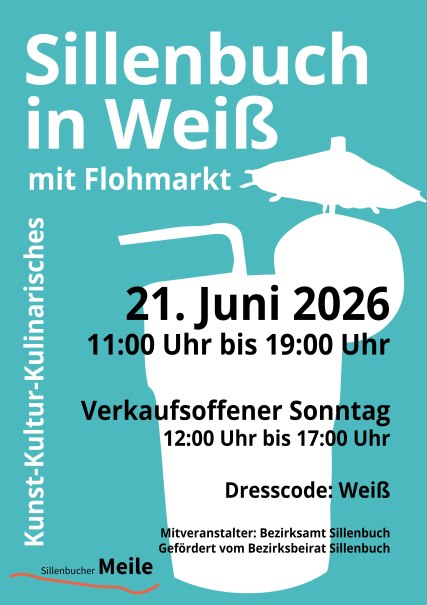 Plakat Sillenbuch in Weiß, © Sillenbucher Meile e.V. Plakat Sillenbuch in Weiß, © Sillenbucher Meile e.V.