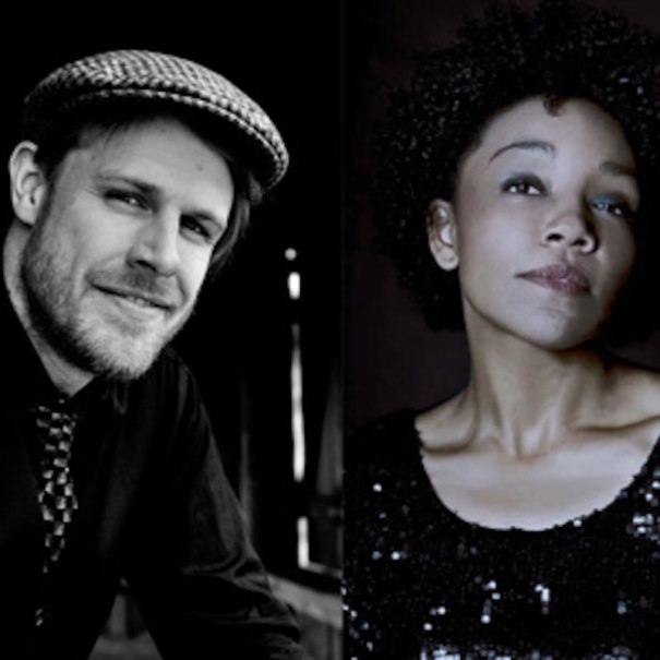 Zwei Personen in einem Portr&auml;tfoto: links eine Person mit Hut und Krawatte, rechts eine Person mit lockigem Haar und glitzerndem Oberteil., &copy; Ev. Kirchengemeinde S-Vaihingen / Kantorat