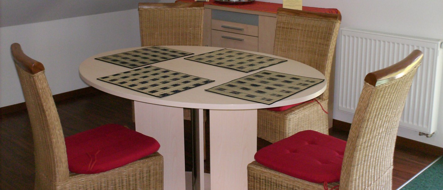 Ferienwohnung Esszimmer, © Weinhof am Württemberg