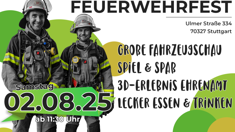Werbeplakat - 1. Wangener Feuerwehrfest, © Freiw. Feuerwehr Stuttgart, Abt. Wangen