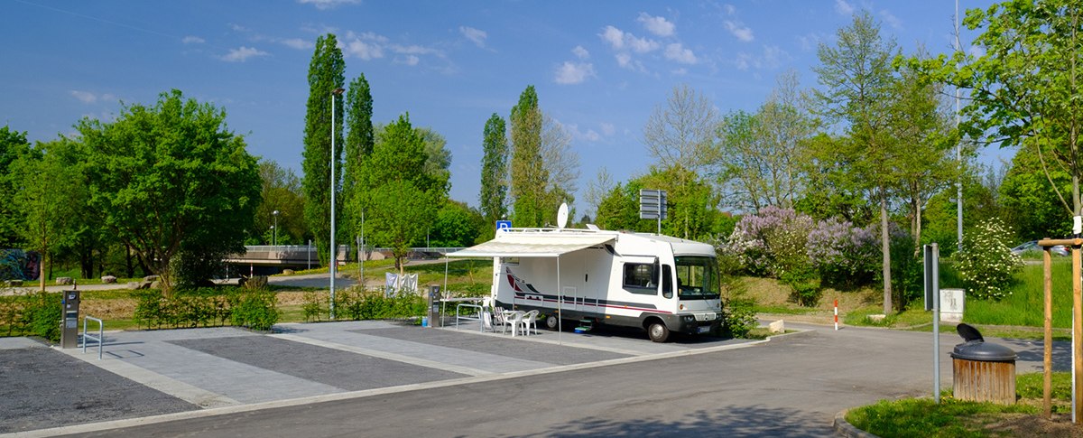Wohnmobilstellplatz Waiblingen, Ankerplatz in der Talaue, &copy; WTM GmbH Waiblingen