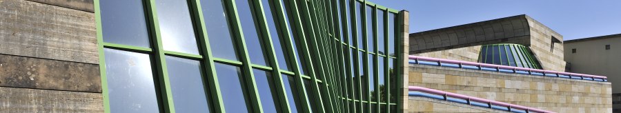 Postmodern building by the architect Stirling., © VOLKER NAUMANN    FOTOGRAFIE