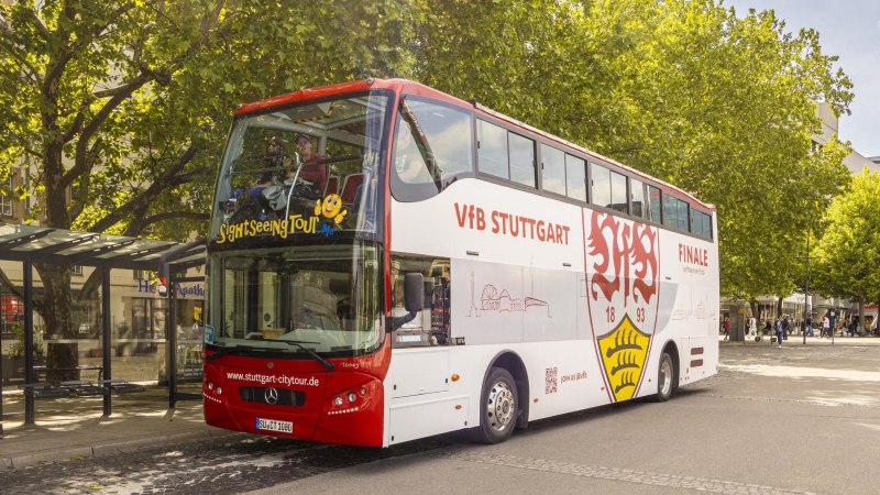Citytour Bus VfB gebrandet, © SMG, Thabea-Lilly Zauder