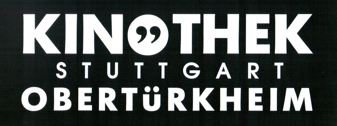 Logo der Kinothek Stuttgart Obertürkheim in weißer Schrift auf schwarzem Hintergrund., © Kinothek Stuttgart Logo der Kinothek Stuttgart Obertürkheim in weißer Schrift auf schwarzem Hintergrund., © Kinothek Stuttgart